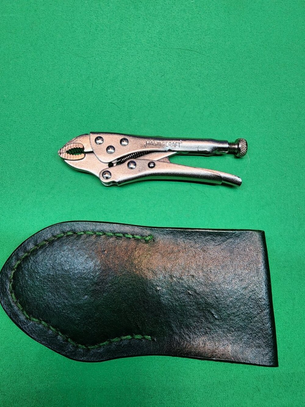 New Homemade Leather Pouch with Mastercraft Mini Vice Grips - Picture 6 of 13